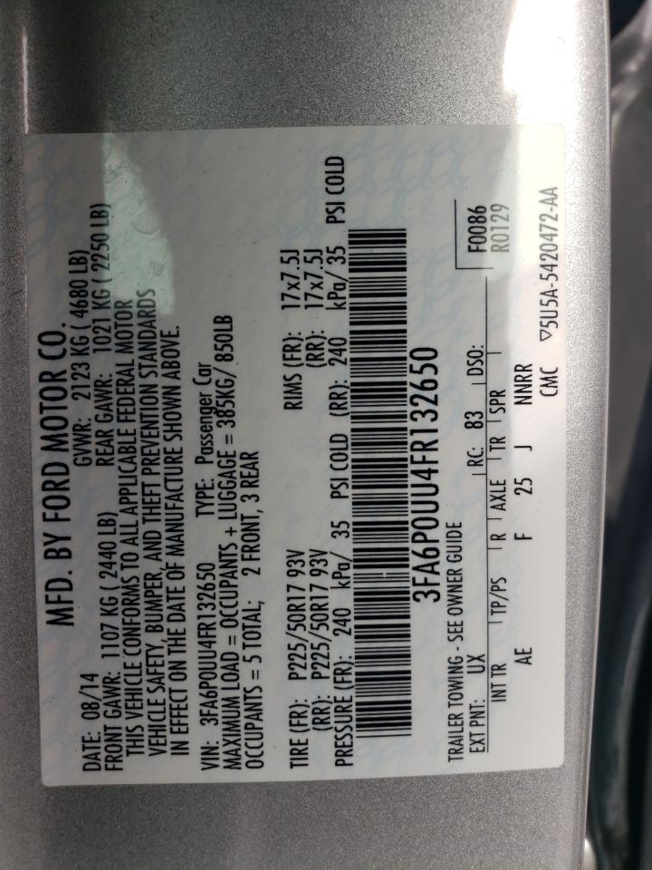 3FA6P0UU4FR132650 2015 FORD FUSION - Image 12