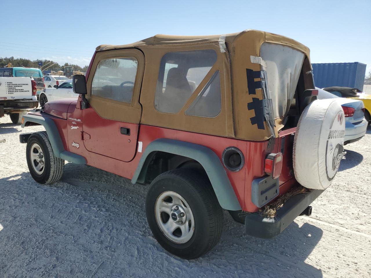 1998 Jeep Wrangler / Tj Sport VIN: 1J4FY19S8WP756506 Lot: 77345404