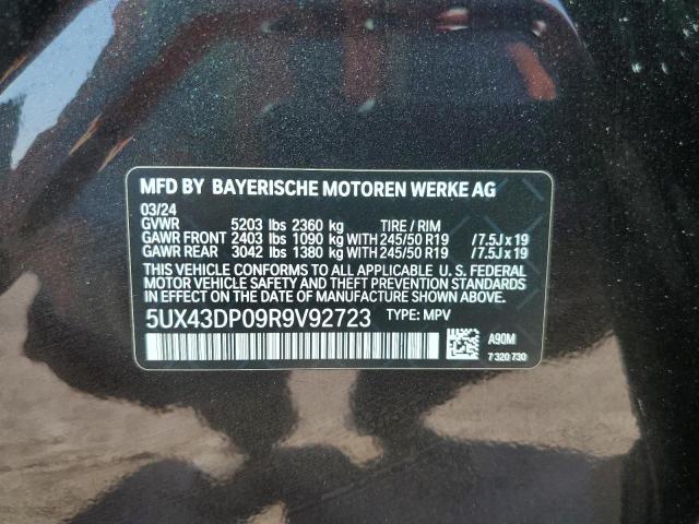 5UX43DP09R9V92723 BMW X3 SDRIVE3 13