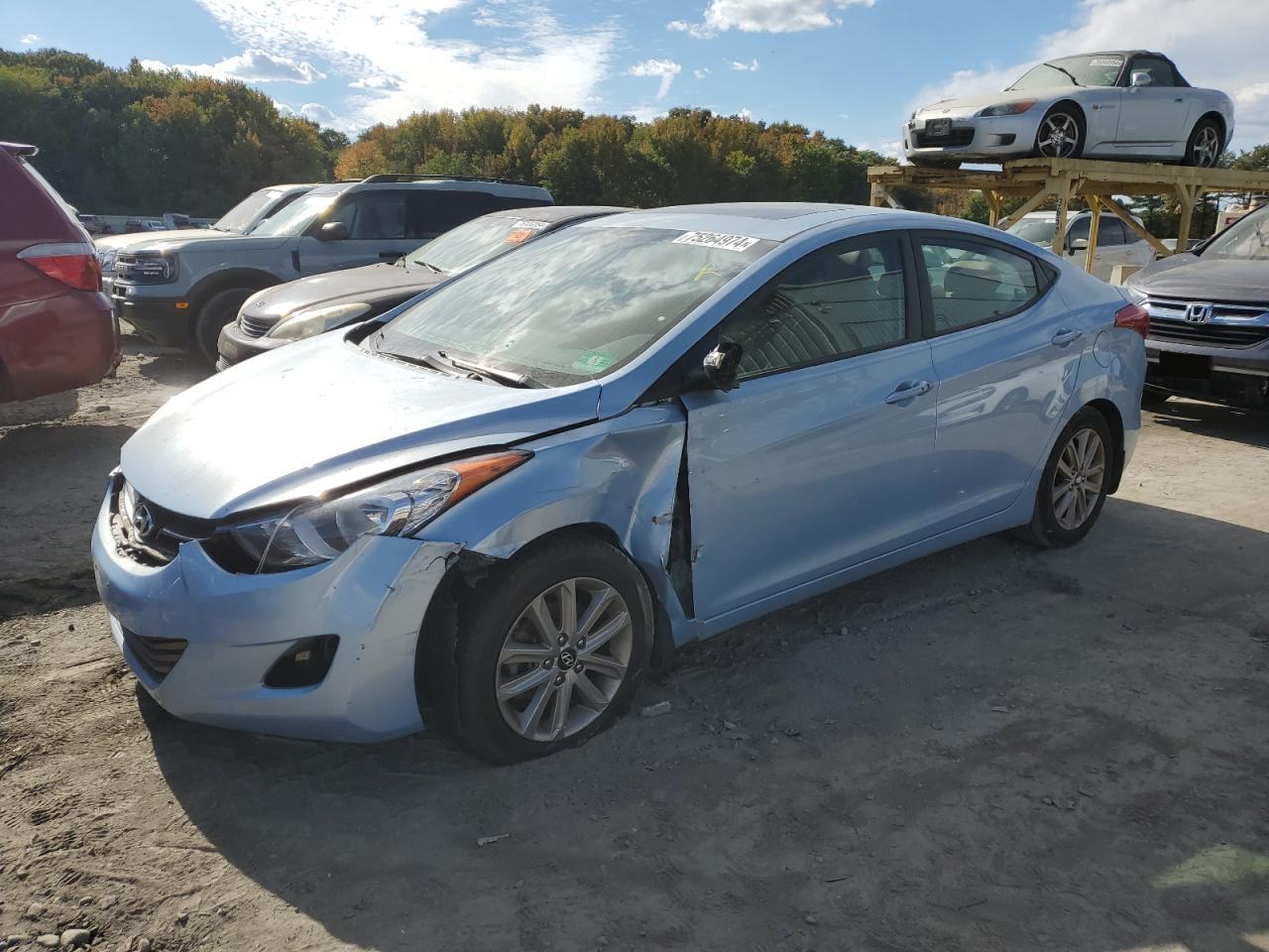 VIN KMHDH4AE9DU579107 2013 HYUNDAI ELANTRA no.1