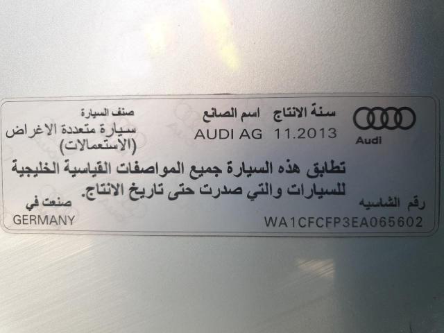 WA1CFCFP3EA065602 - 2014 AUDI Q5 PREMIUM - #76209844