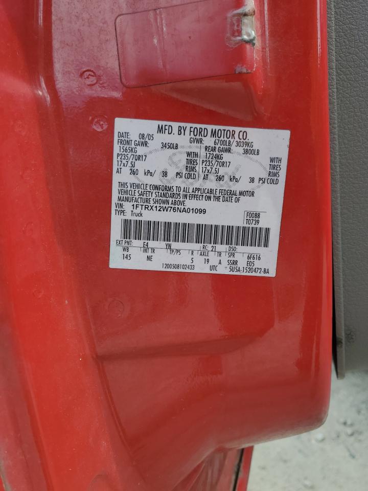 1FTRX12W76NA01099 2006 Ford F150