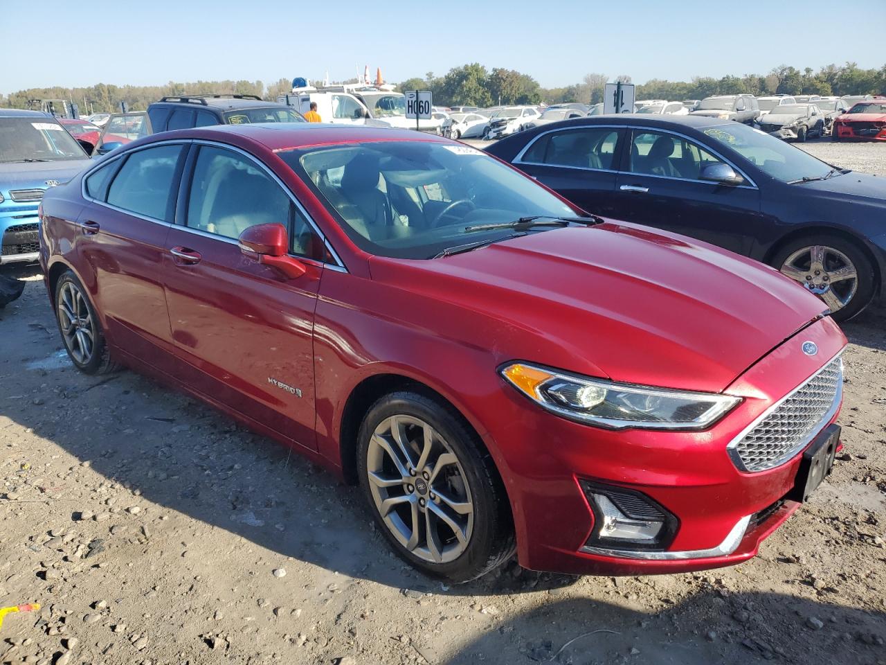 2019 Ford Fusion Titanium VIN: 3FA6P0RU6KR235393 Lot: 74829464