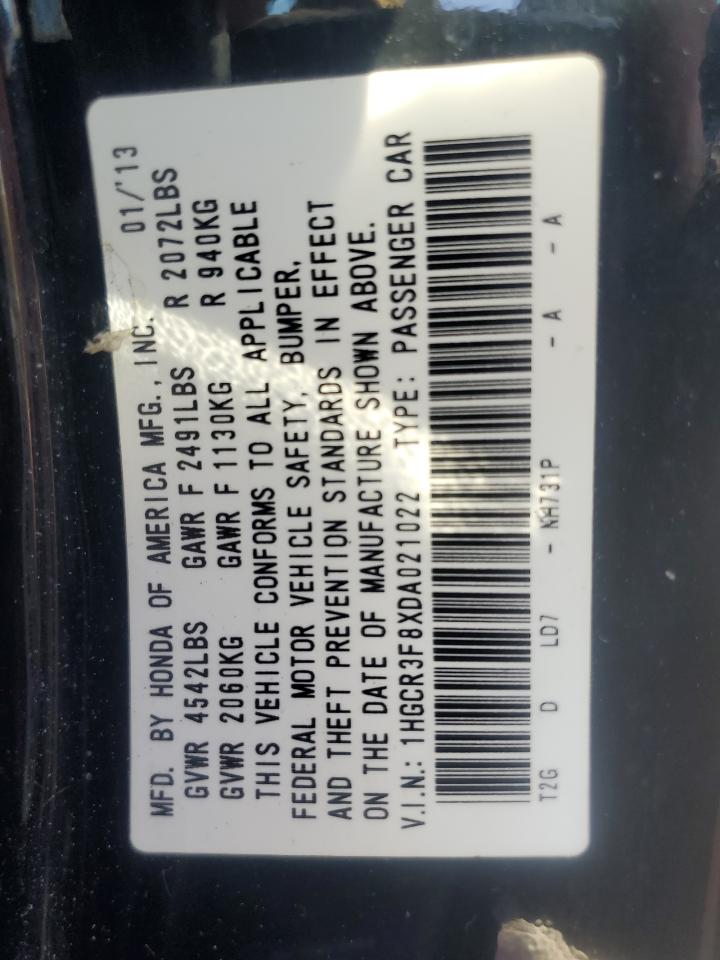 1HGCR3F8XDA021022 2013 Honda Accord Exl