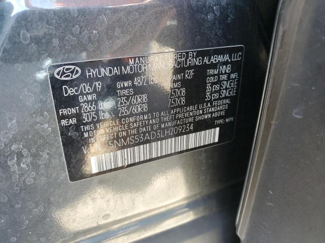 5NMS53AD3LH209234 Hyundai Santa Fe L 13