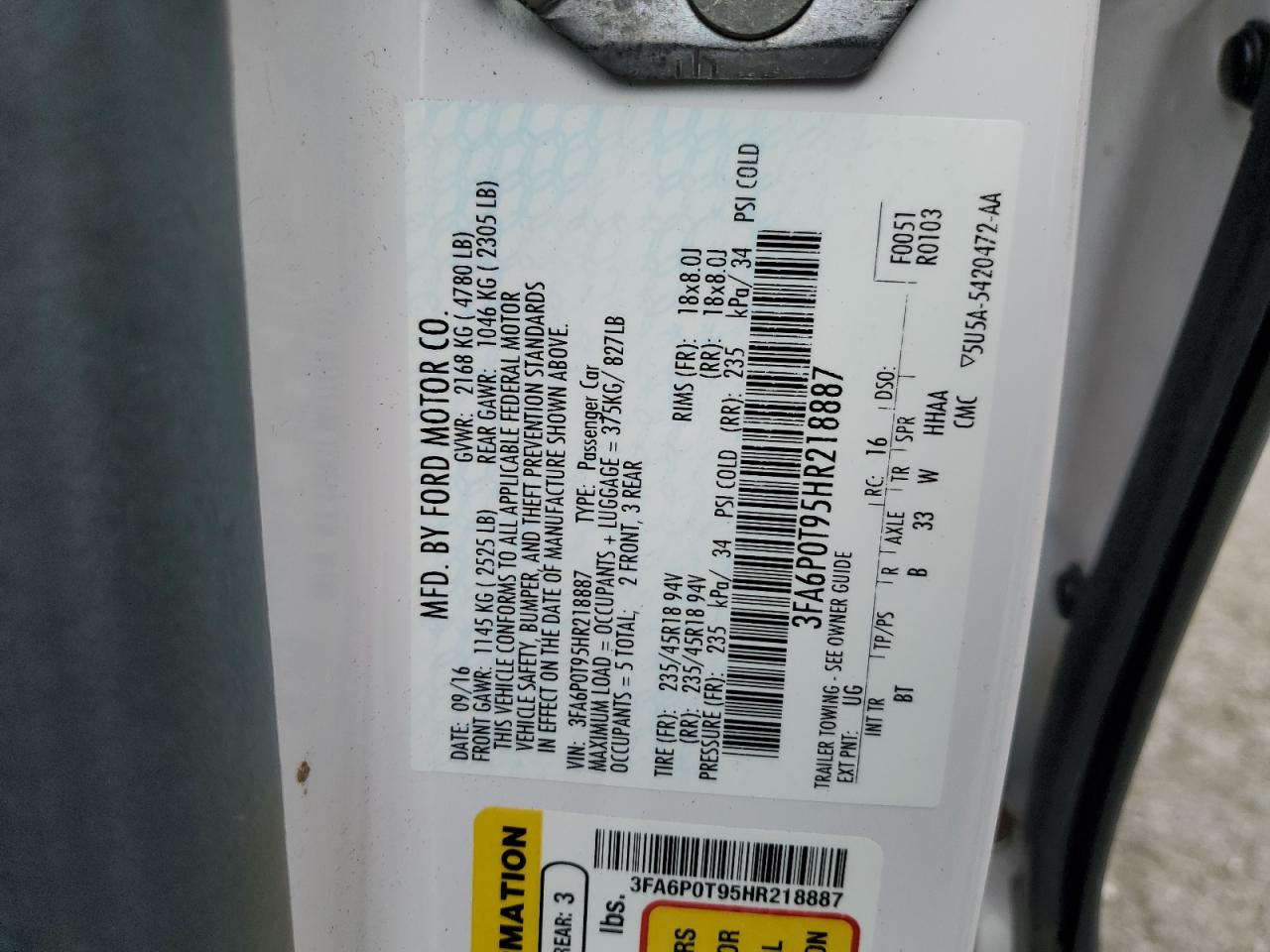 2017 Ford Fusion - Image 12