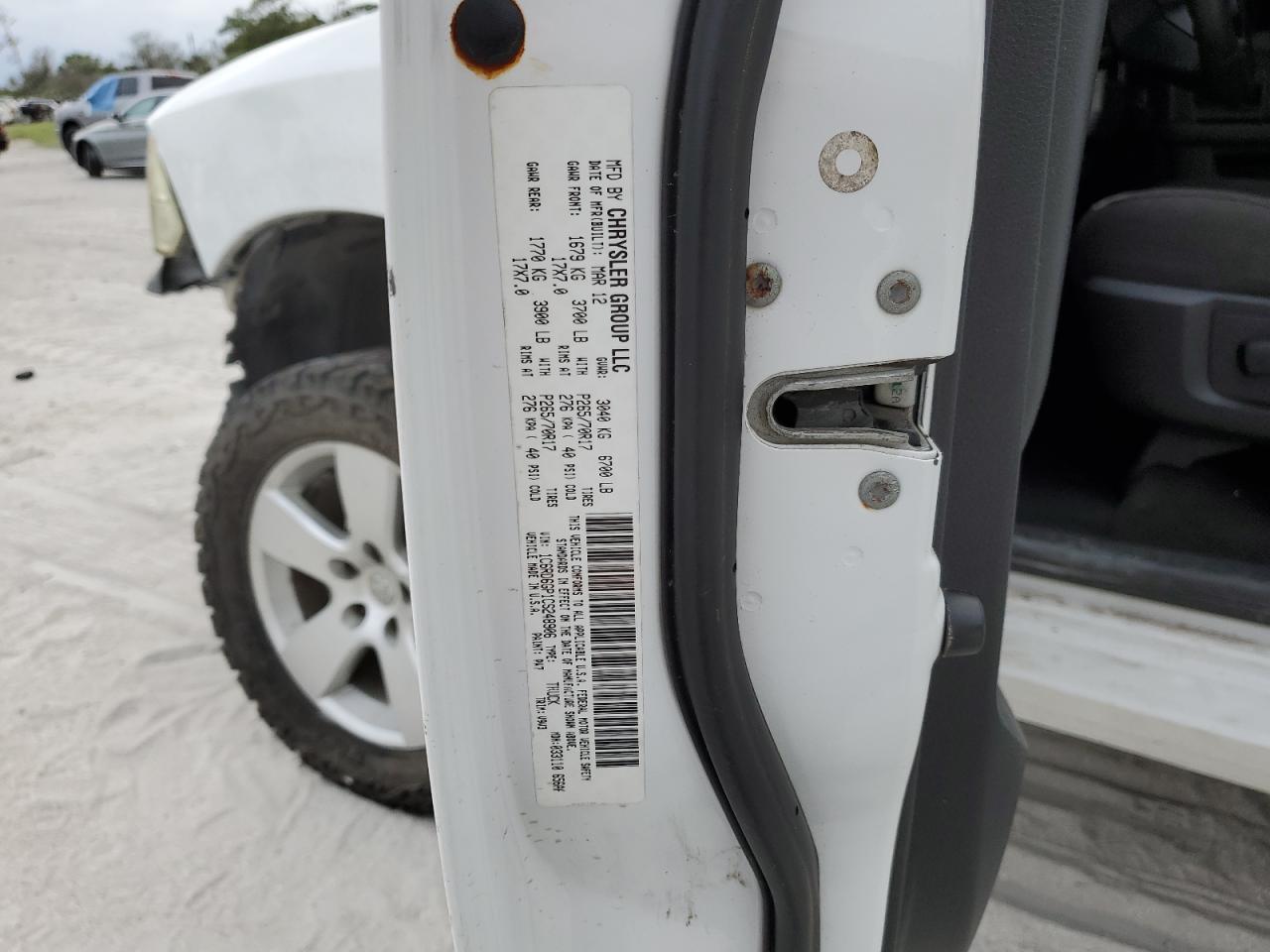 2012 Dodge Ram 1500 Slt VIN: 1C6RD6GP1CS248906 Lot: 75656164