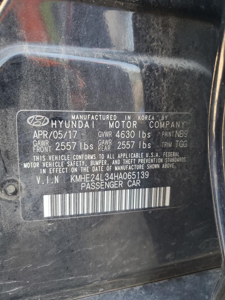 KMHE24L34HA065139 2017 Hyundai Sonata Hybrid