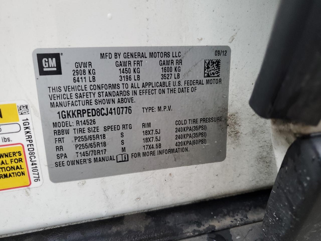 2012 GMC Acadia - Image 16