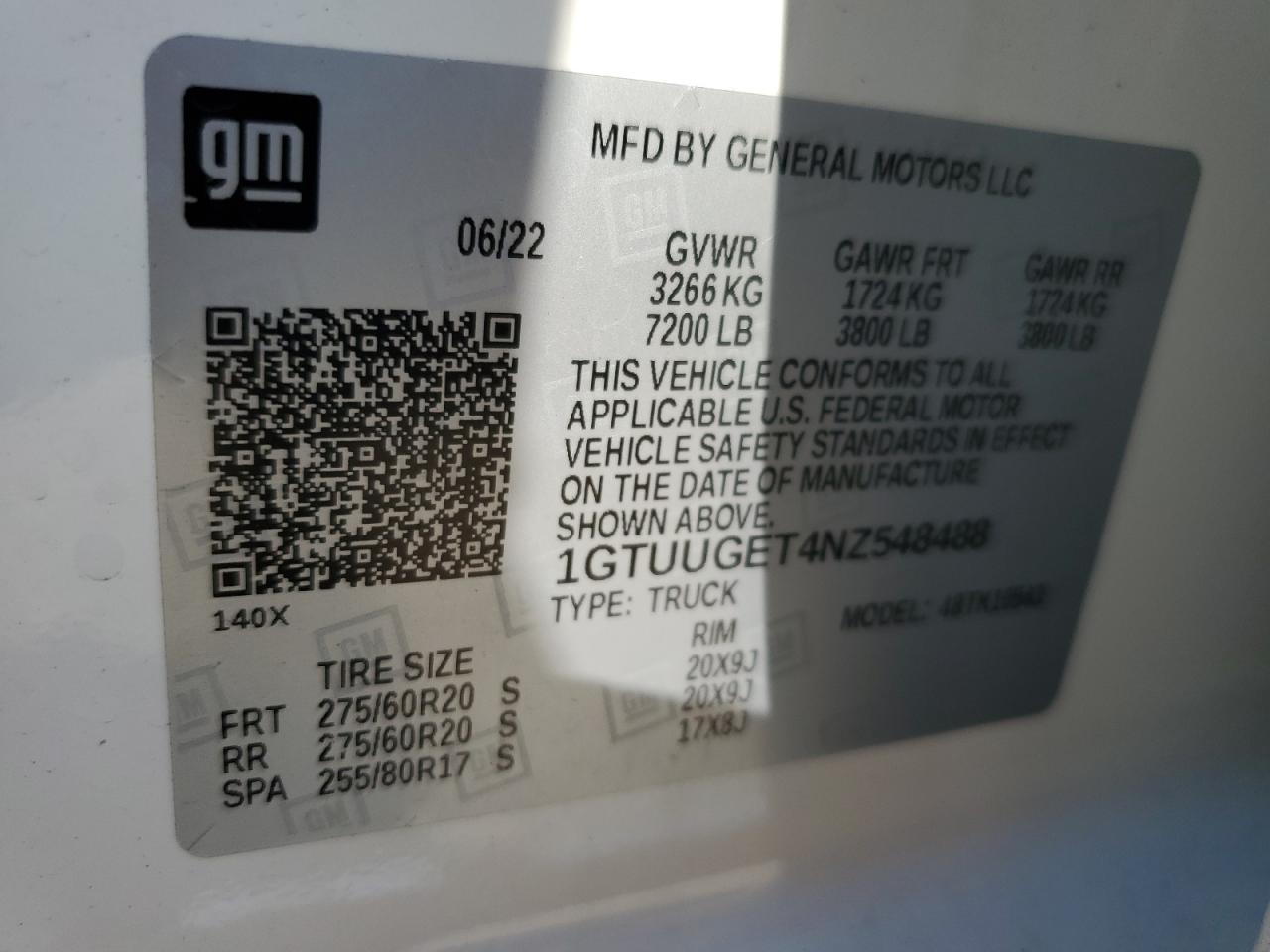 1GTUUGET4NZ548488 2022 GMC Sierra K1500 Denali