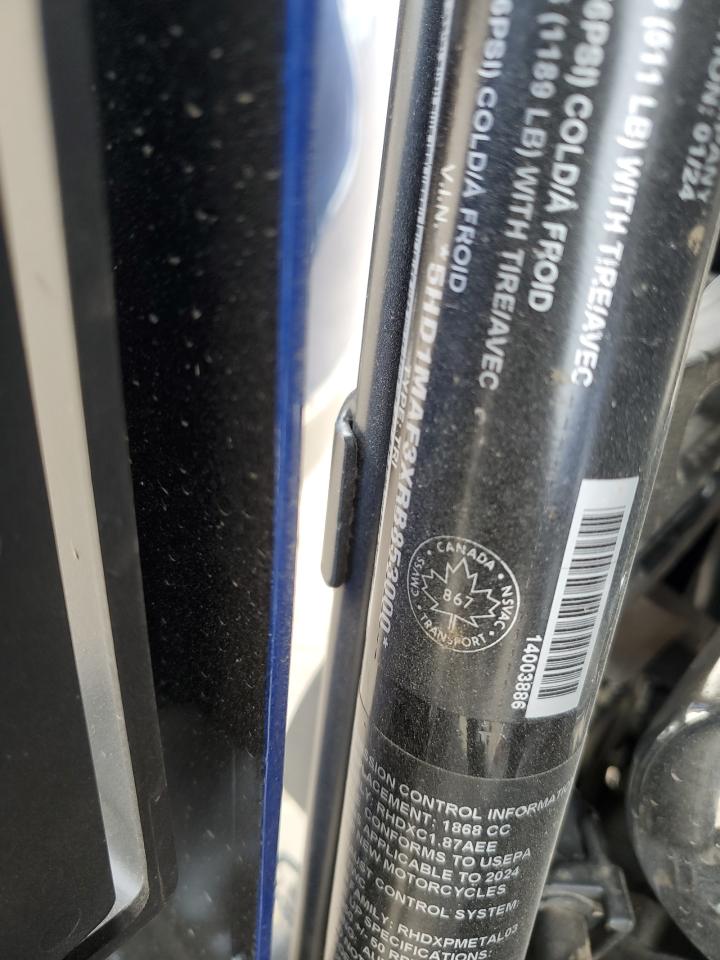 2024 Harley-Davidson Flhtcutg VIN: 5HD1MAF3XRB853000 Lot: 74082044