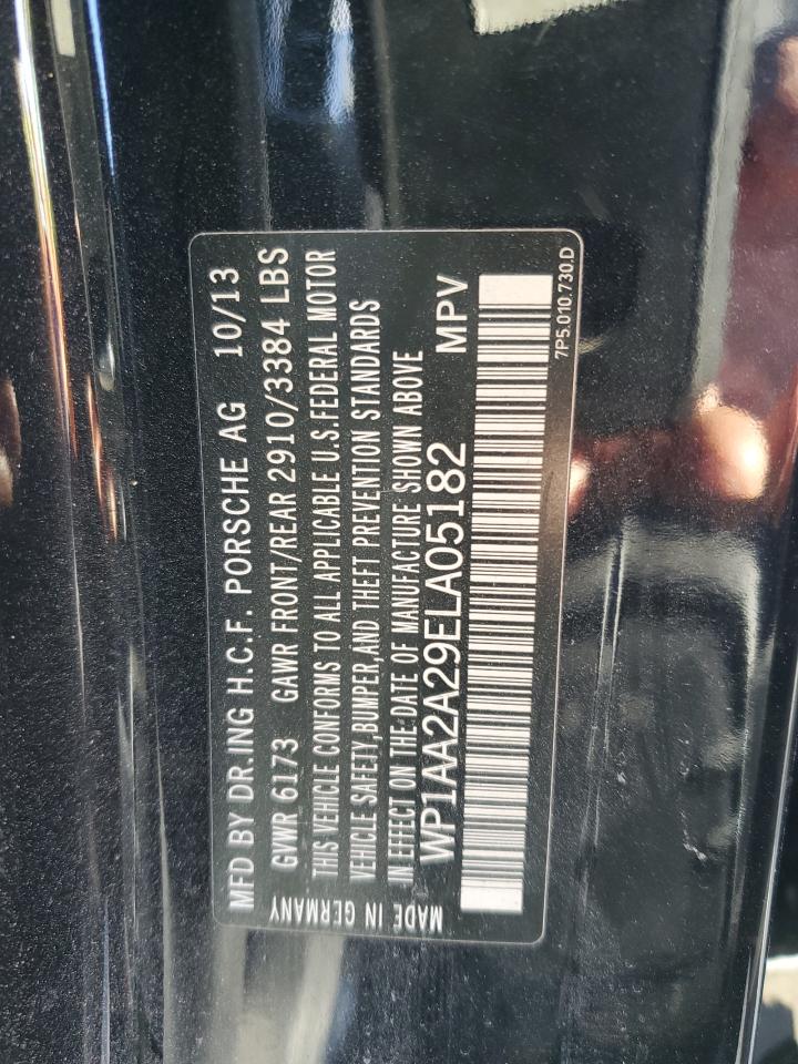 2014 Porsche Cayenne VIN: WP1AA2A29ELA05182 Lot: 76630424
