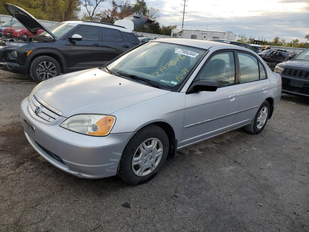 2002 Honda Civic Lx VIN: 1HGES16502L059688 Lot: 77954344