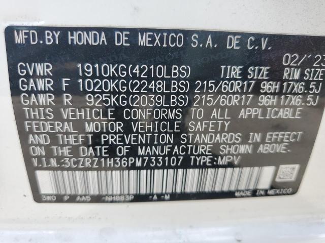 3CZRZ1H36PM733107 Honda HR-V LX 14