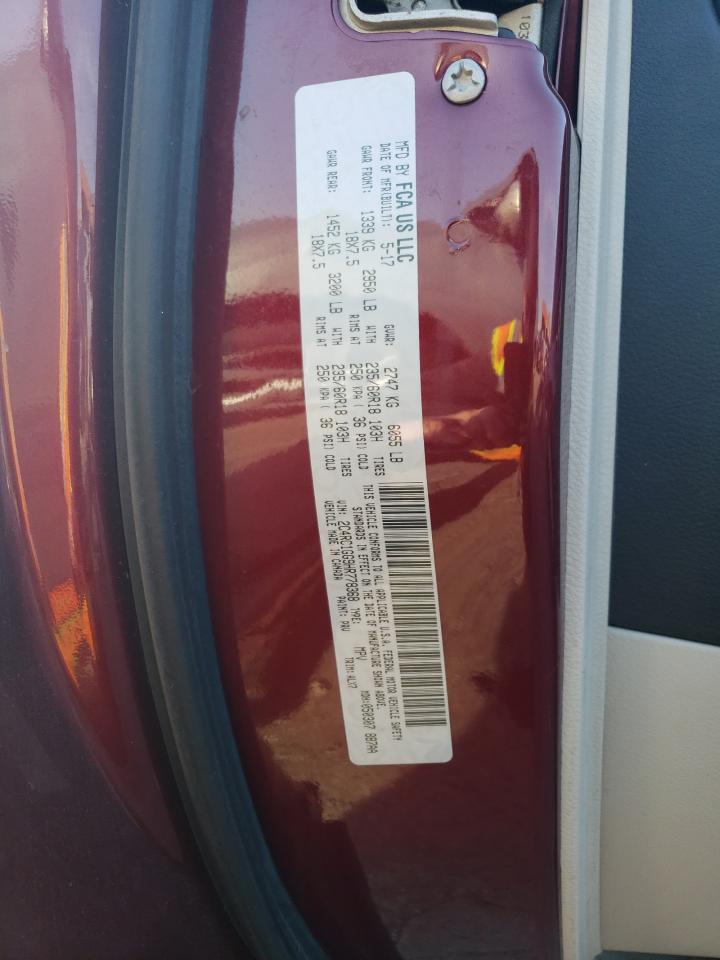 2c4rc1gg9hr778368 2C4RC1GG9HR778368 2017 Chrysler Pacifica Limited