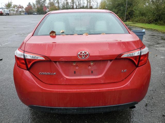 Sedans TOYOTA COROLLA 2015 Red