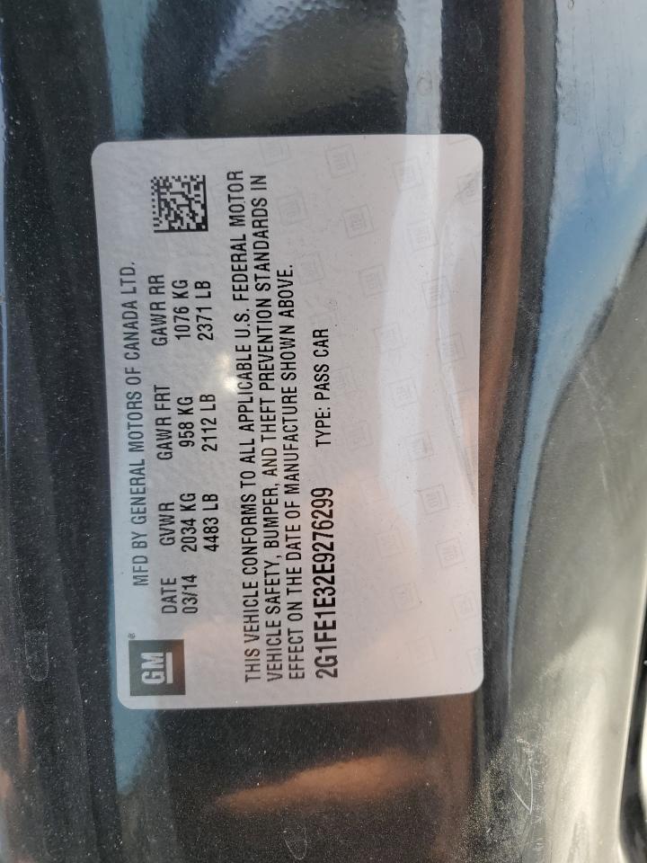 2014 Chevrolet Camaro Ls VIN: 2G1FE1E32E9276299 Lot: 77406714