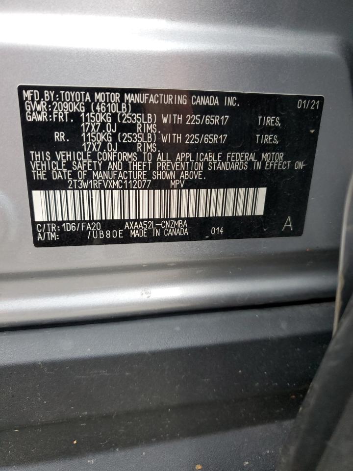 2T3W1RFVXMC112077 2021 TOYOTA RAV 4 - Image 13