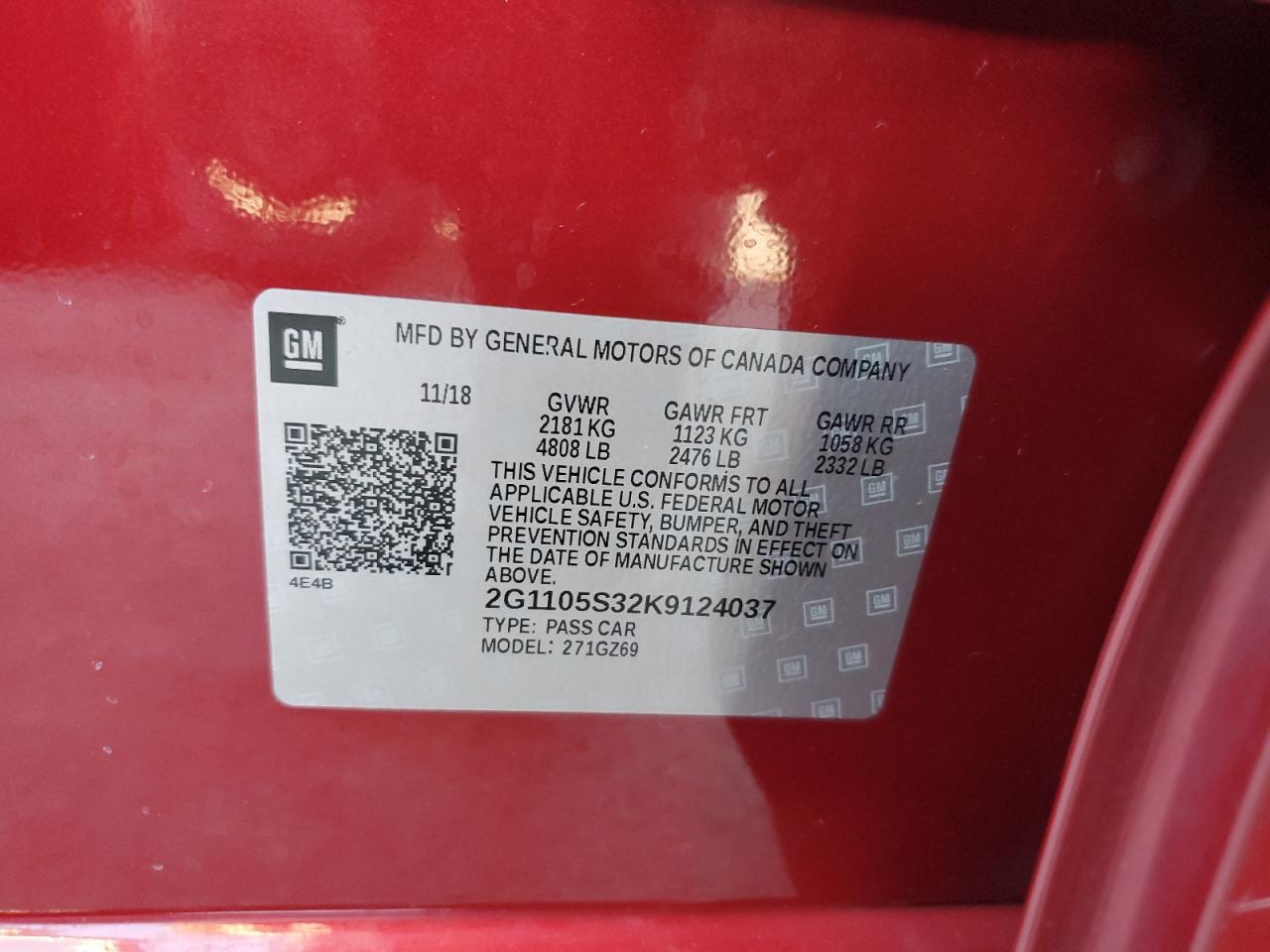 2G1105S32K9124037 2019 Chevrolet Impala Premier