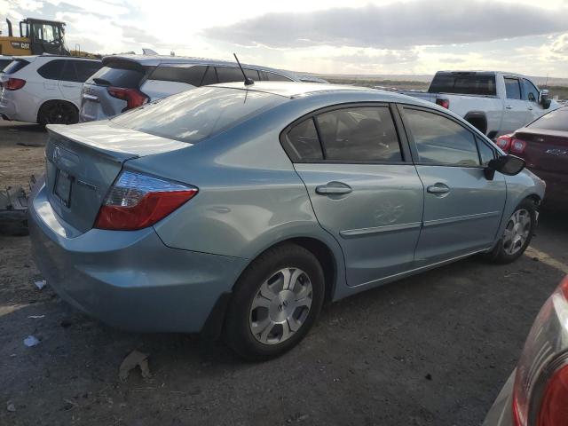 Sedans HONDA CIVIC 2012 Turquoise