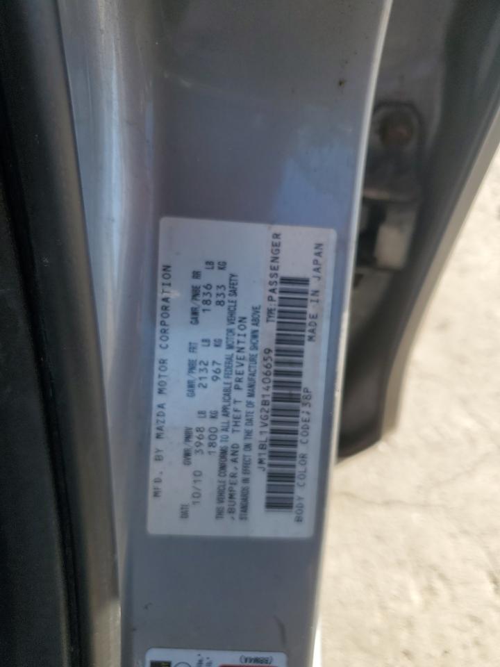 JM1BL1VG2B1406659 2011 Mazda 3 I