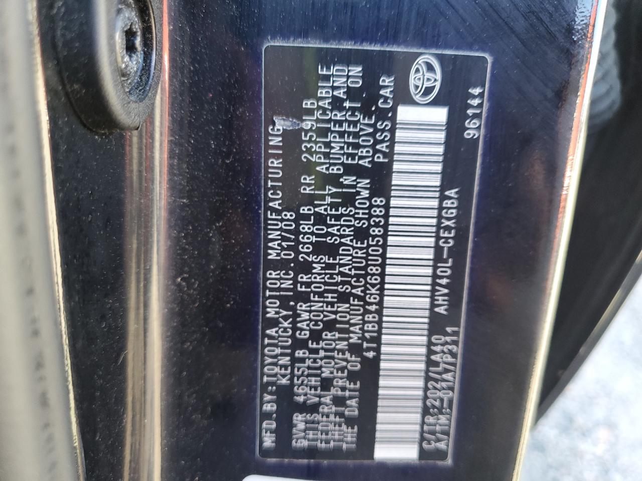 2008 Toyota Camry - Image 12