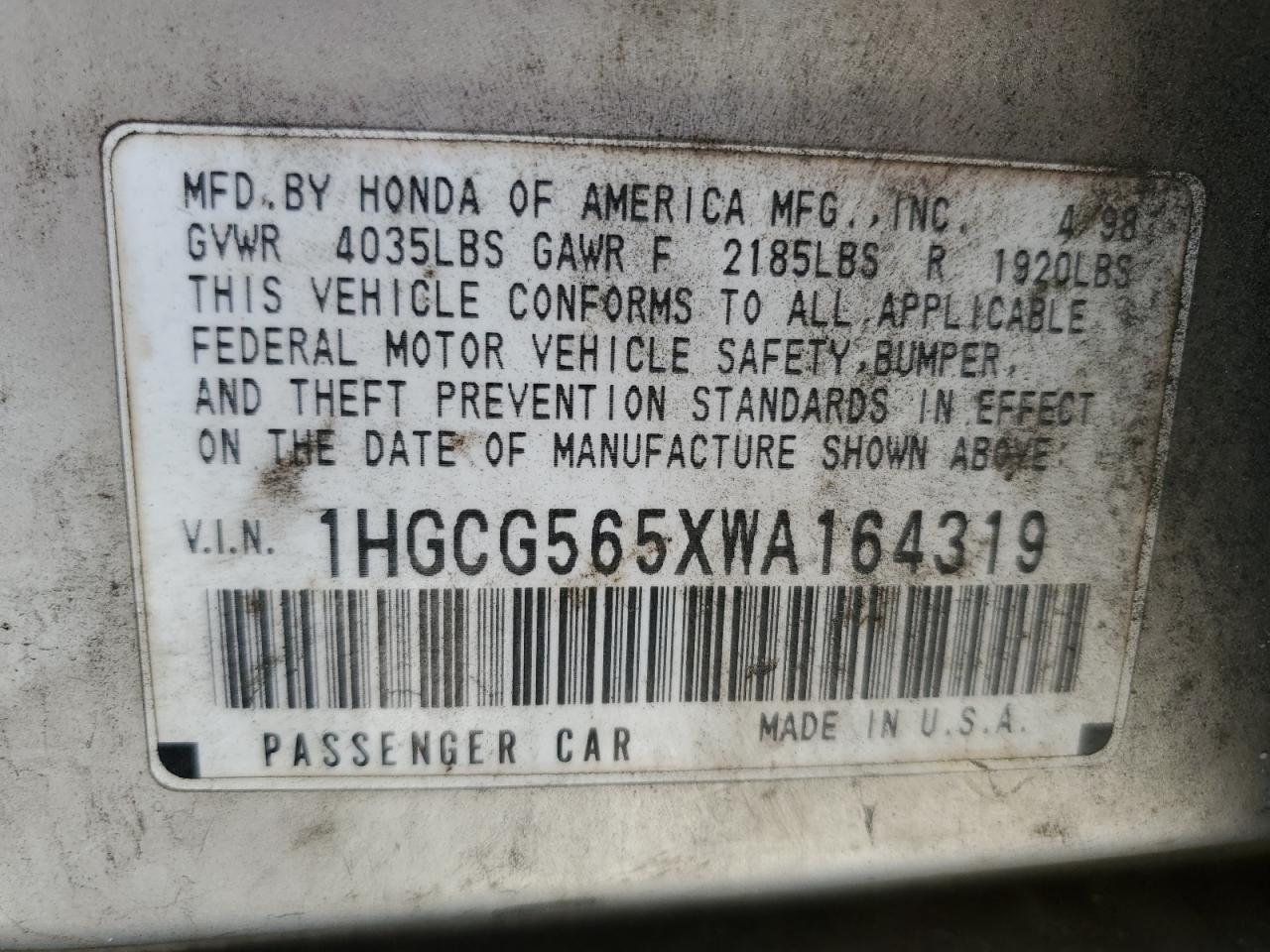 1998 Honda Accord - Image 14
