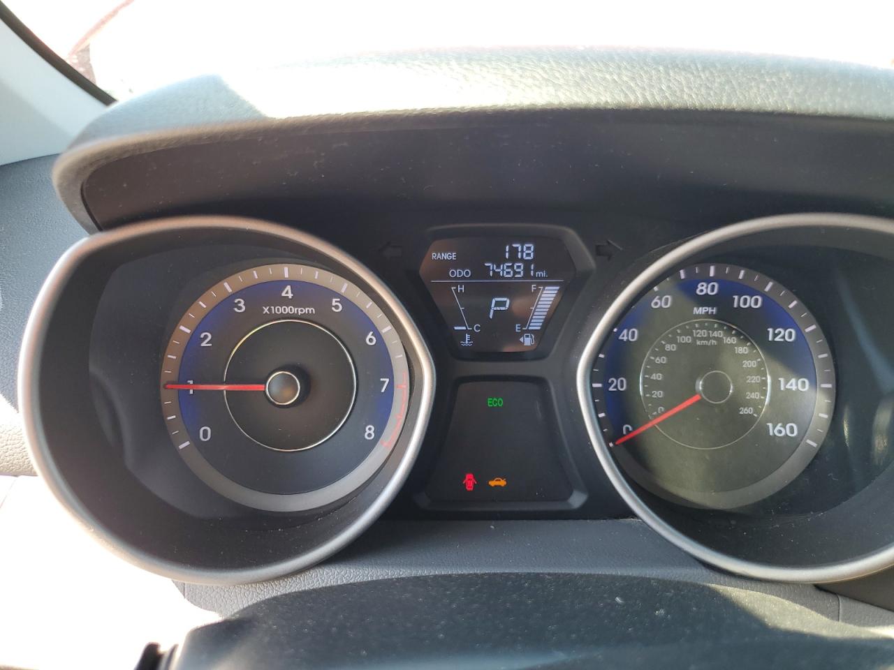 2013 Hyundai Elantra Gls VIN: KMHDH4AE3DU934501 Lot: 75664844