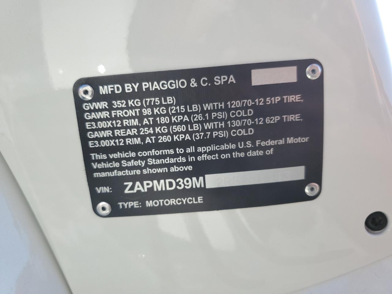 ZAPMD39M2R5201443 2024 Vespa Gts/Sei Giorni 300