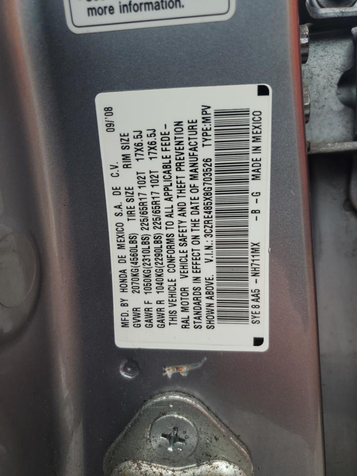 3CZRE485X8G703526 2008 Honda Cr-V Ex