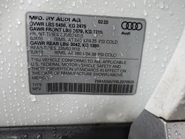 WA1ANAFY6L2070520 Audi Q5 PREMIUM 13