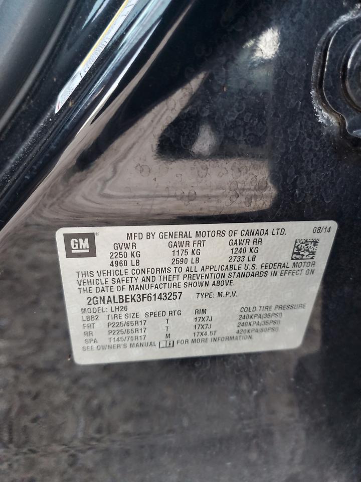 2GNALBEK3F6143257 2015 CHEVROLET EQUINOX - Image 13