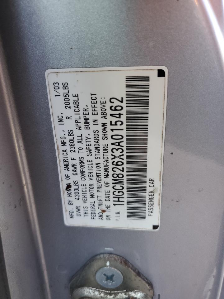 1HGCM826X3A015462 2003 Honda Accord Ex