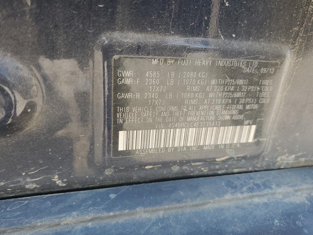 2014 Subaru Outback - Image 13