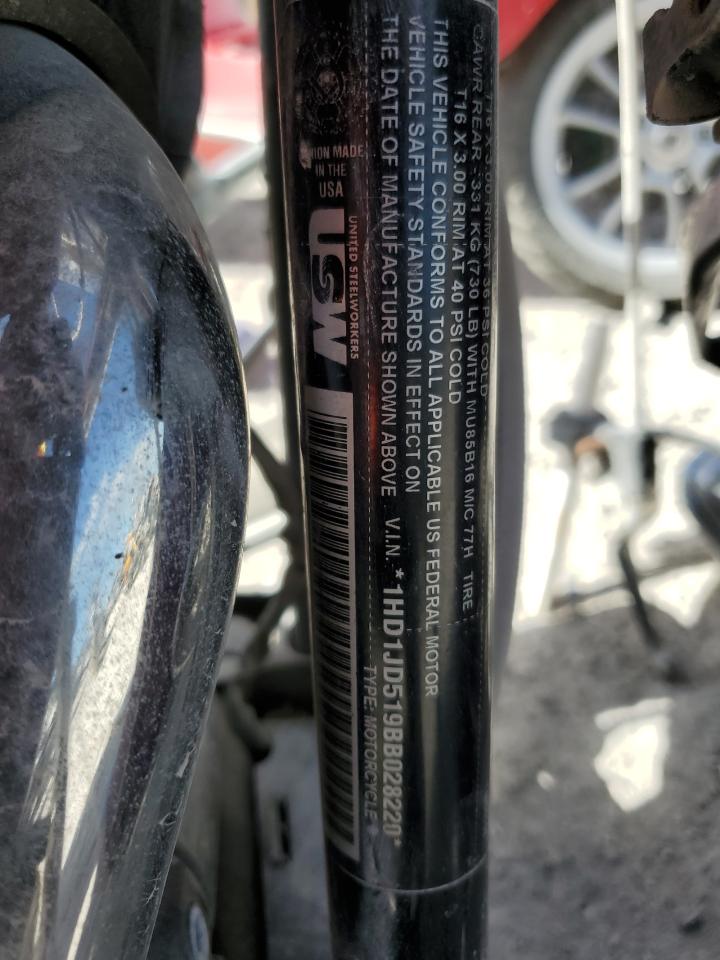 2011 Harley-Davidson Flstn VIN: 1HD1JD519BB028220 Lot: 75545754