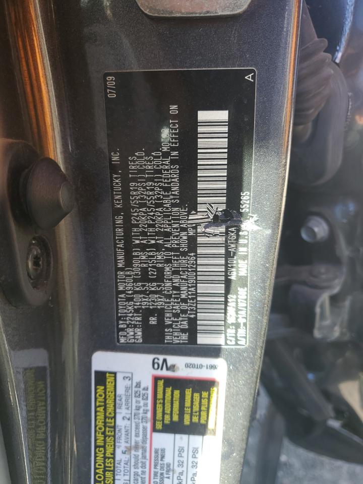 4T3ZE11A19U012964 2009 Toyota Venza