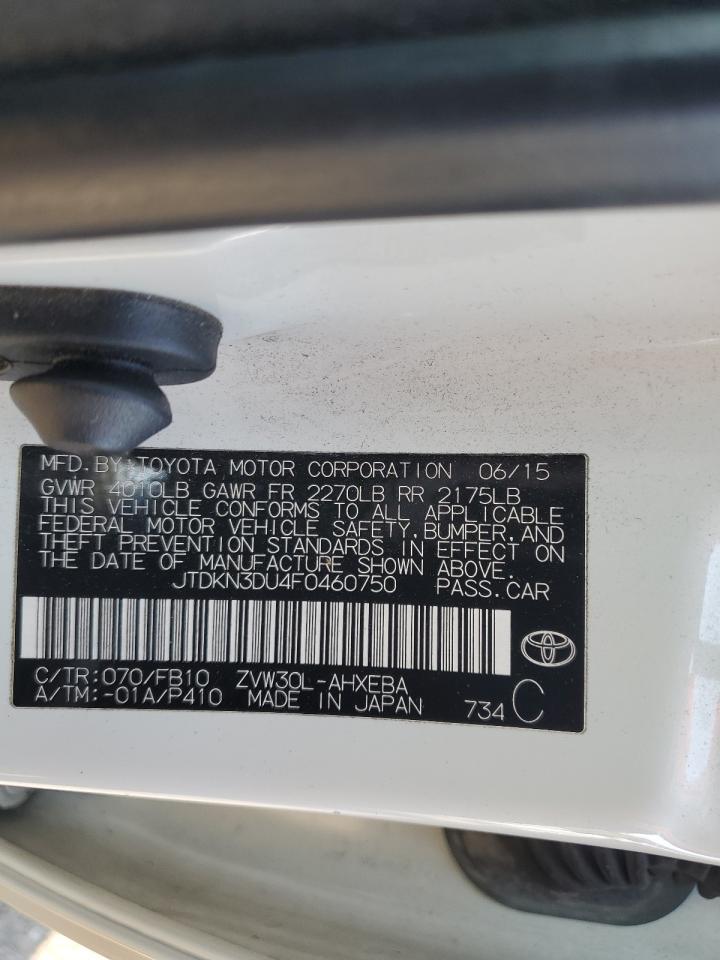 JTDKN3DU4F0460750 2015 Toyota Prius JTDKN3DU4F0460750 2015 Toyota Prius