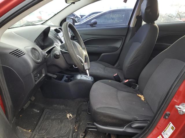  MITSUBISHI MIRAGE 2017 Czerwony