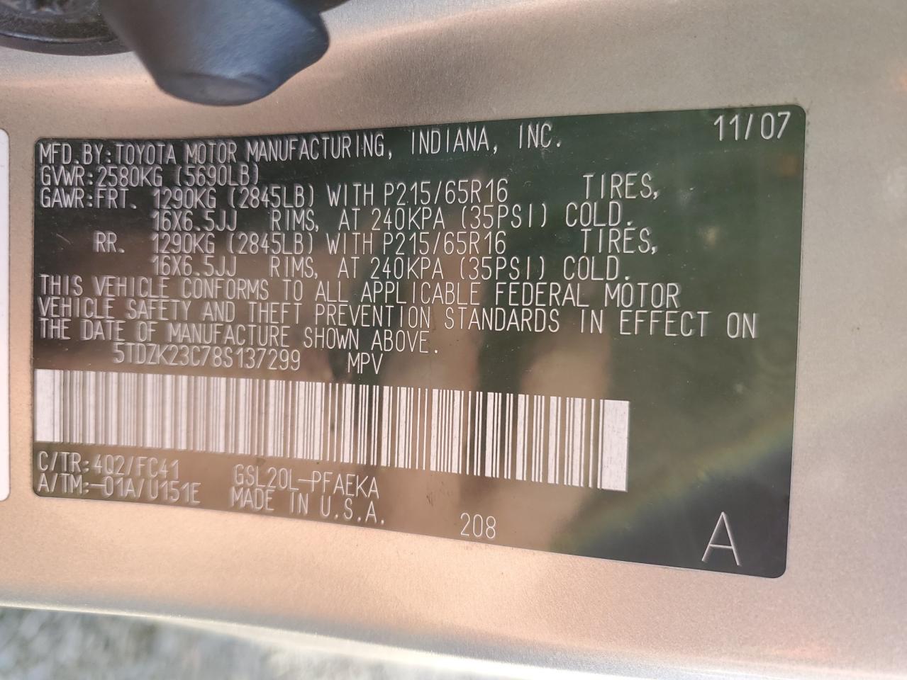 2008 Toyota Sienna - Image 13