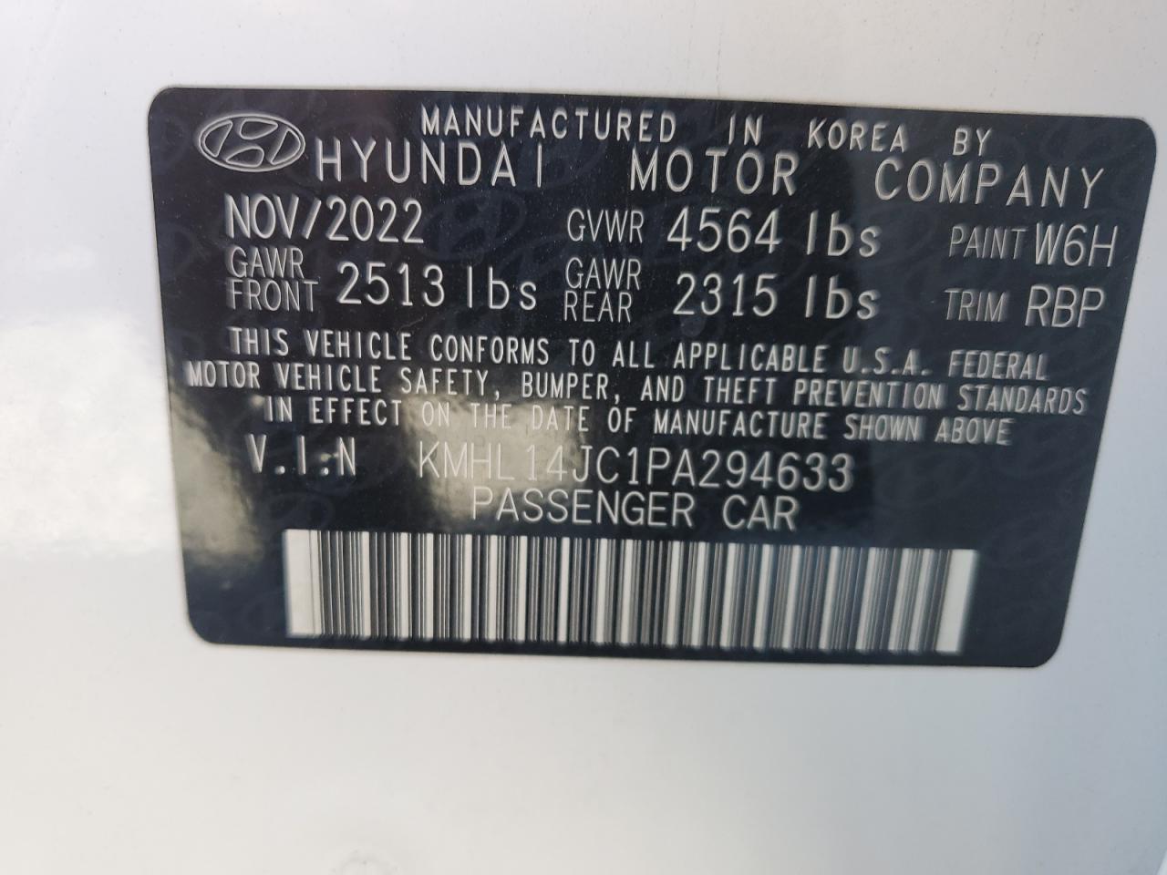 KMHL14JC1PA294633 2023 Hyundai Sonata N Line