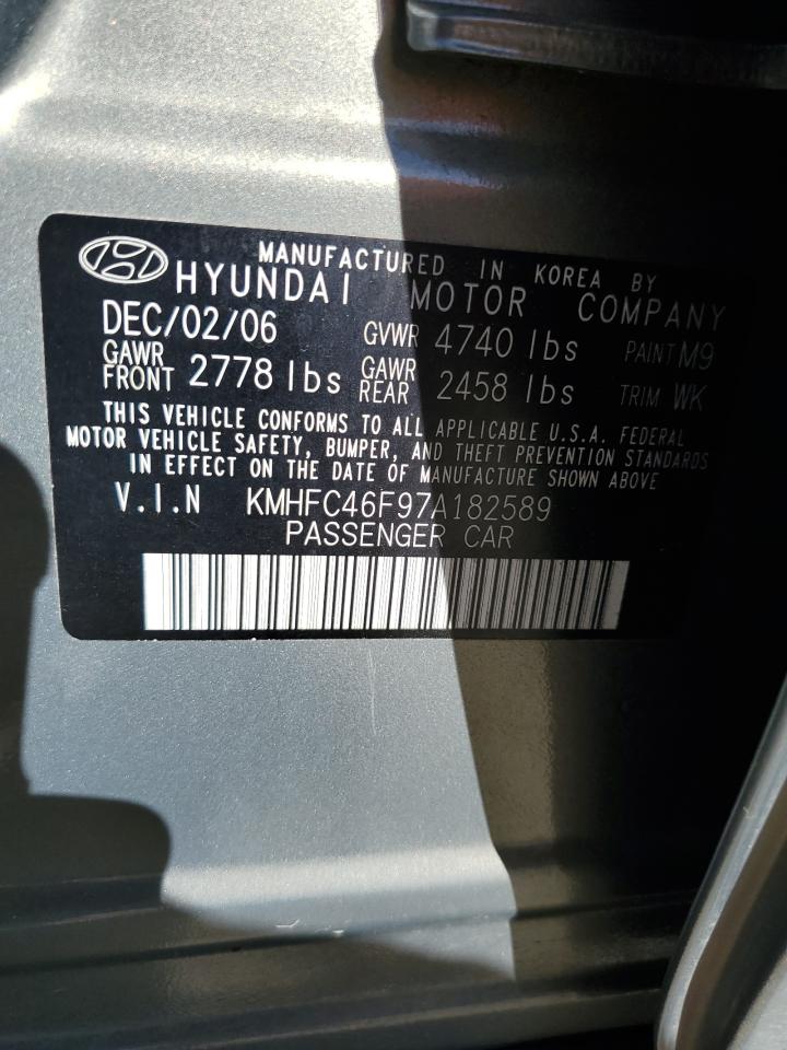 KMHFC46F97A182589 2007 Hyundai Azera Se