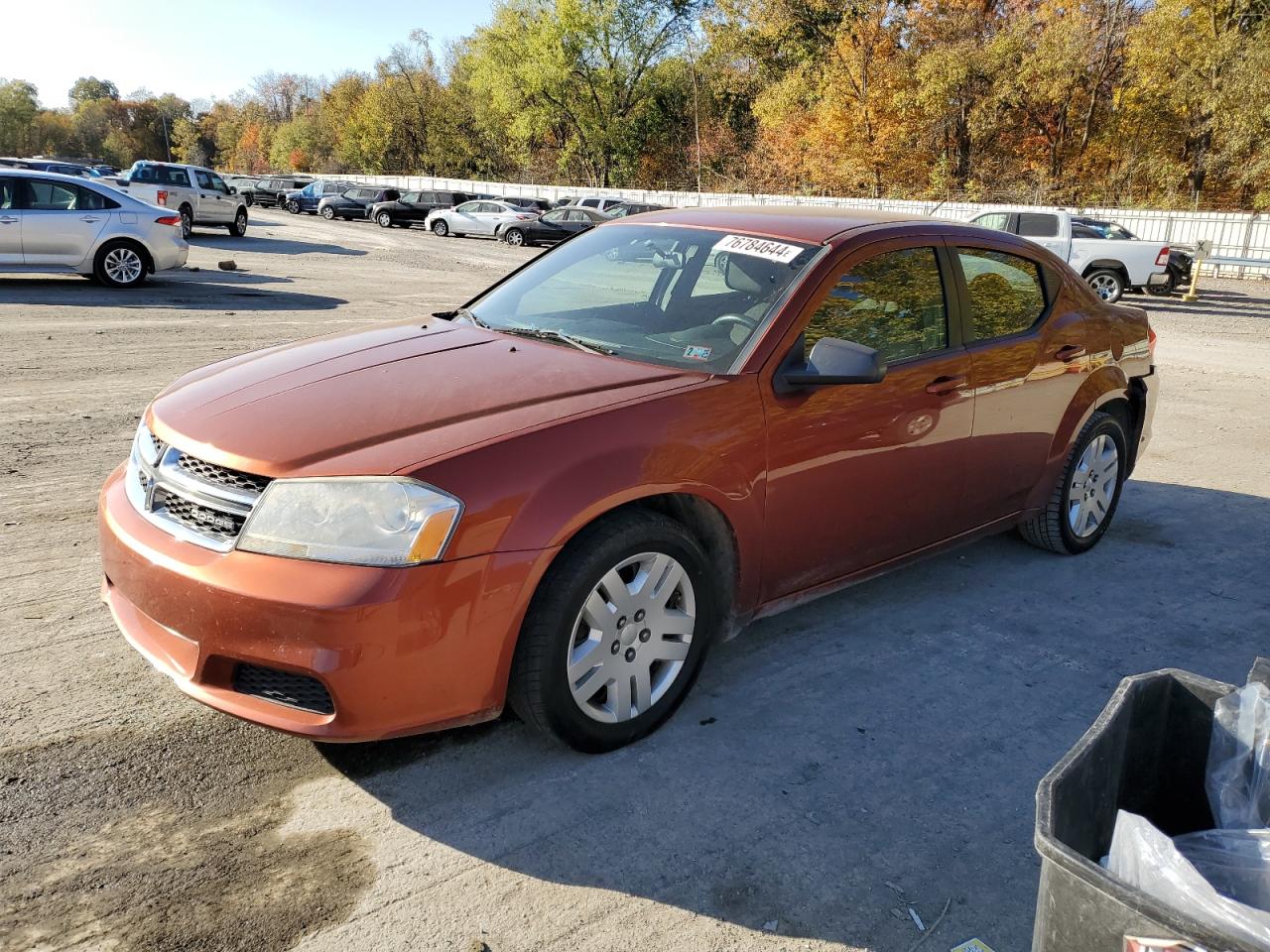 2012 Dodge Avenger Se VIN: 1C3CDZAB7CN173581 Lot: 76784644