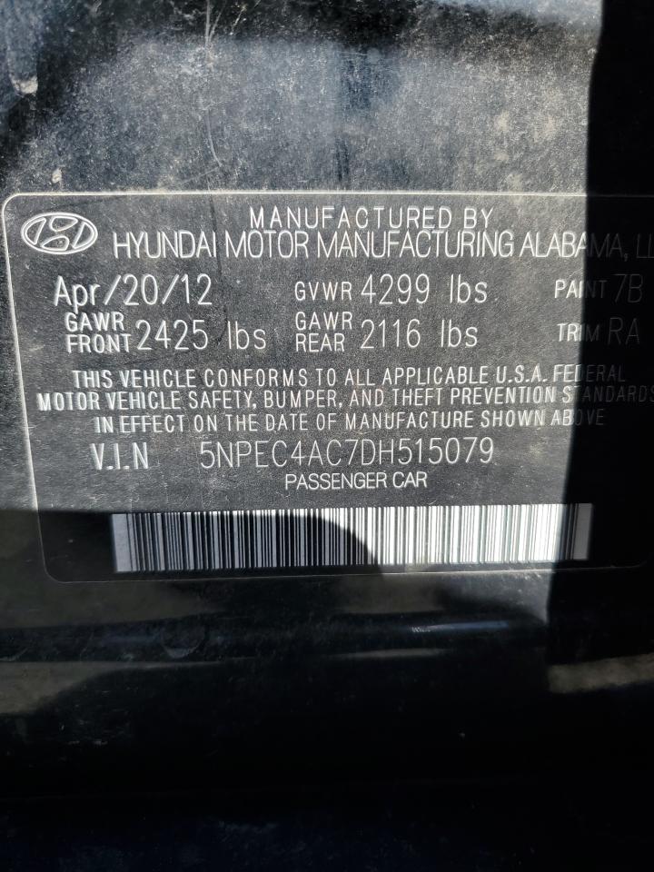 2013 Hyundai Sonata Se VIN: 5NPEC4AC7DH515079 Lot: 76901404