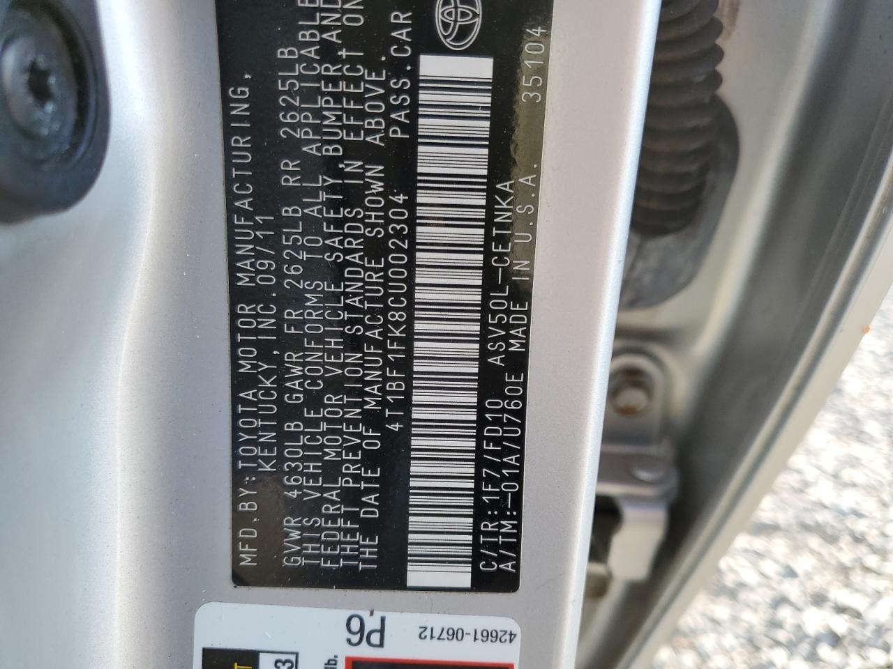 2012 Toyota Camry - Image 12