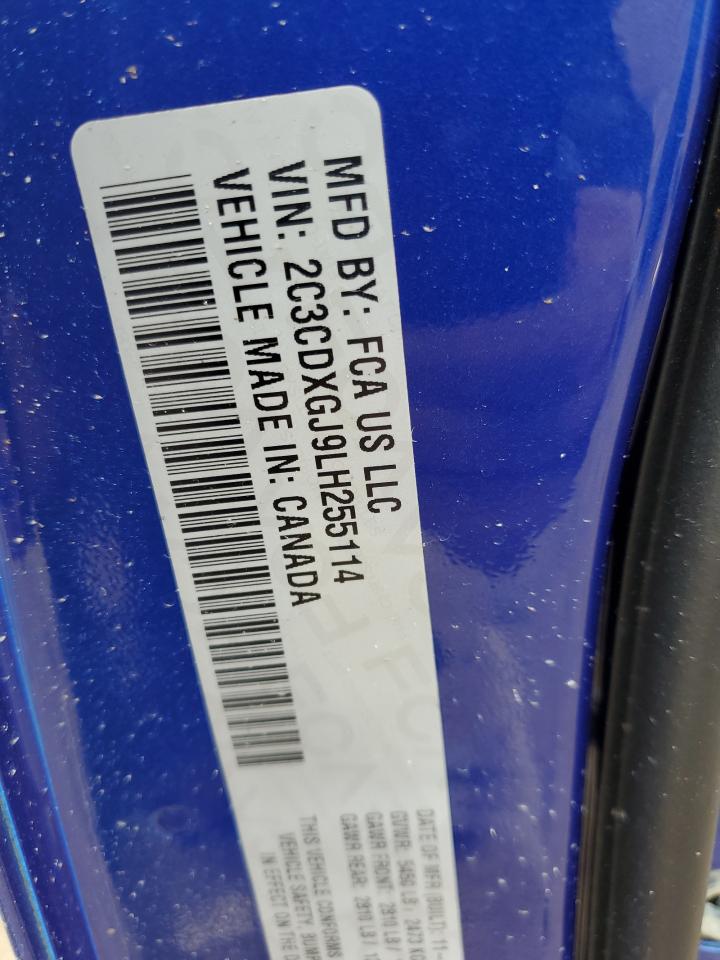 2020 Dodge Charger Scat Pack VIN: 2C3CDXGJ9LH255114 Lot: 73861384