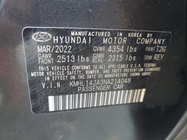 KMHL14JA3NA214048 Hyundai Sonata SEL 13