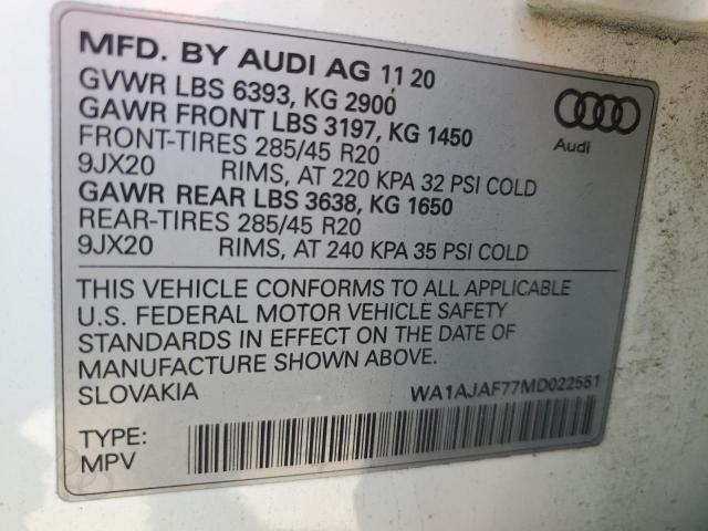 WA1AJAF77MD022551 Audi Q7 PREMIUM 13