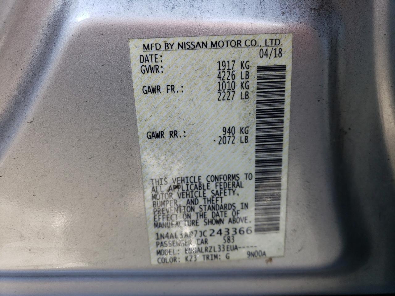 2018 Nissan Altima - Image 12