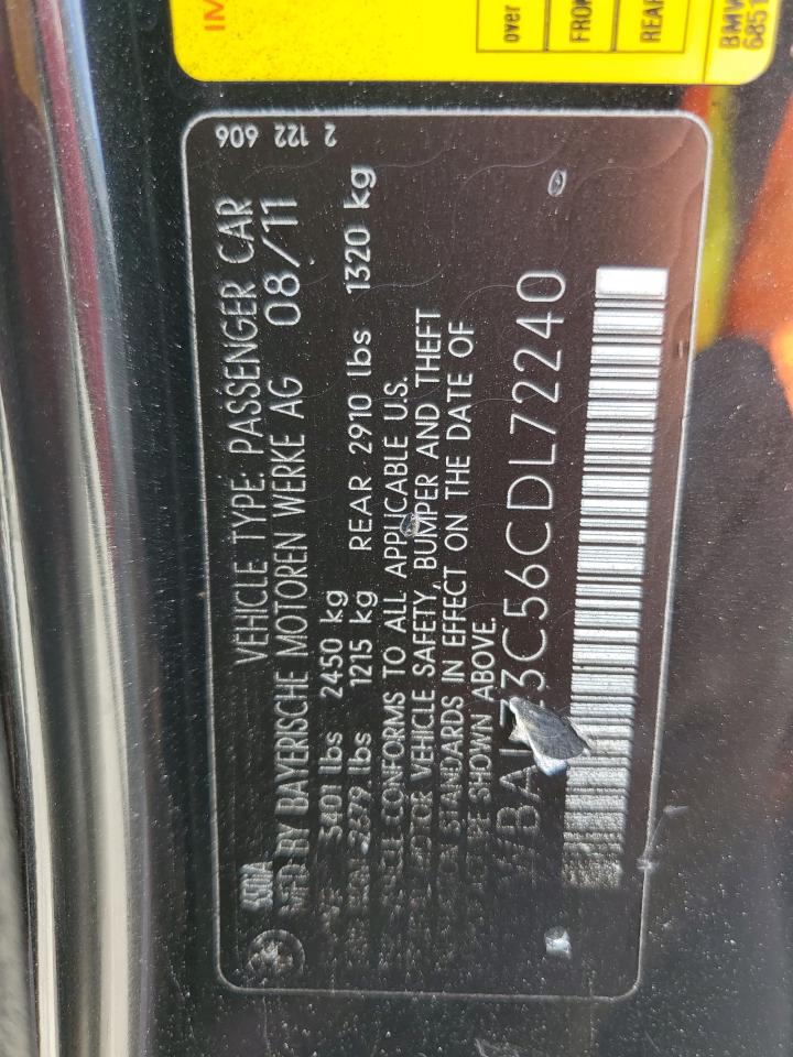 WBALZ3C56CDL72240 2012 BMW 650 I