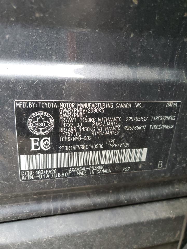 2T3R1RFV9LC140500 2020 TOYOTA RAV 4 - Image 14